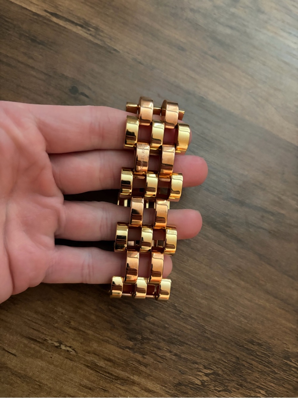 Michael Kors Two Tone 3-Link Bracelet